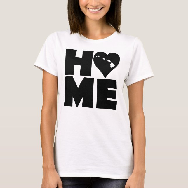 Camiseta Hawaii Home Heart State Tees (Frente)