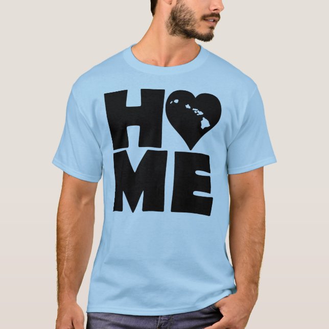 Camiseta Hawaii Home Heart State Tees (Frente)