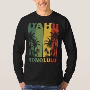Camiseta Hawaii Island Palms Oahu Honolulu Havaiano