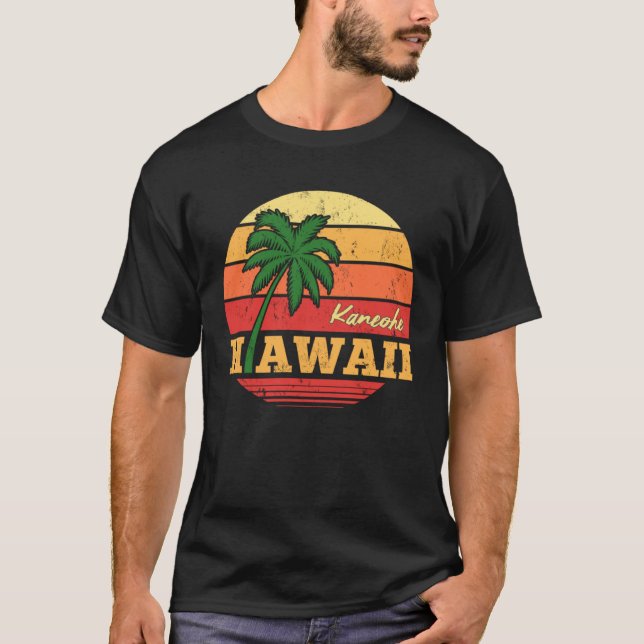 Camiseta HAWAII Kaneohe Beautiful Vacation Retro Souvenir (Frente)