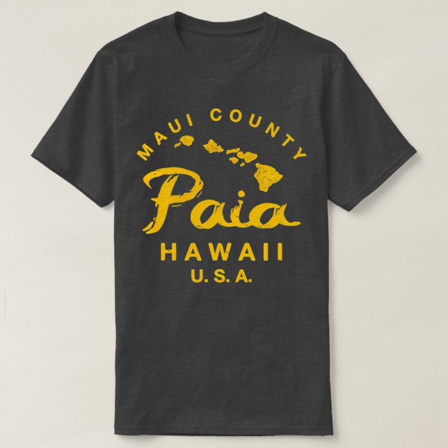 Camiseta Hawaii Paia Maui Hawaiian Islands TShirt 11 (Frente do Design)