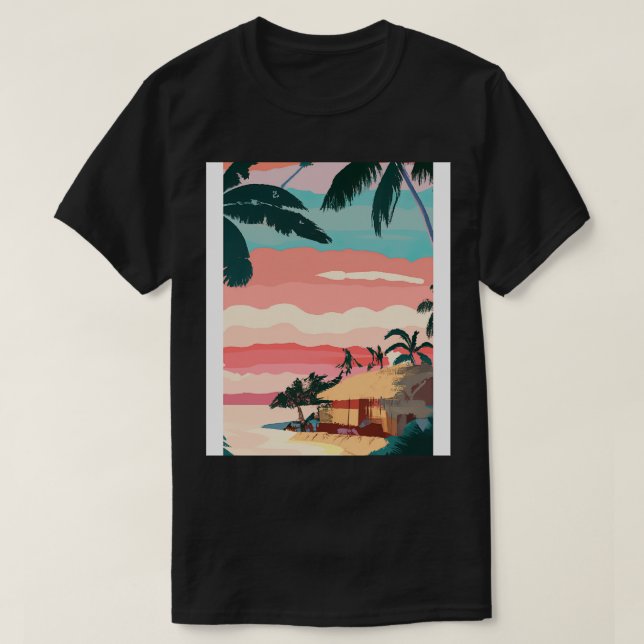 Camiseta Hawaii Painting 2 (Frente do Design)