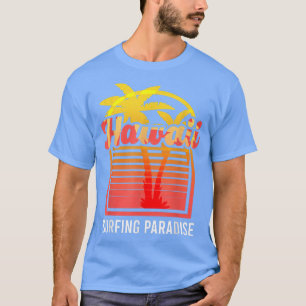 Camiseta Hawaii Palm Tree Surfing Paradise Beach Island Sum