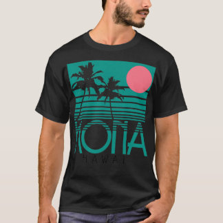 Camiseta Hawaii Palm Trees Surf Vintage Retro Hawaiian Isla