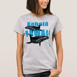 CAMISETA HAWAII POLINESIANO TRIBAL HUMPBACKS NAS ILHAS HAWA