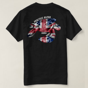 Camiseta Hawaii Practice Aloha - Tribal Honu HIFlag