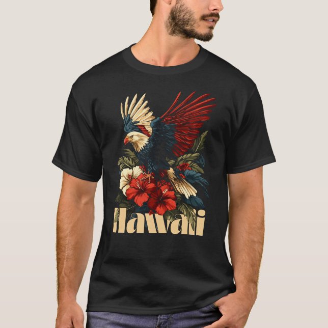 Camiseta Hawaii Pride Eagle Design (Frente)