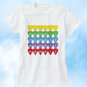 Camiseta Hawaii Rainbow Hearts