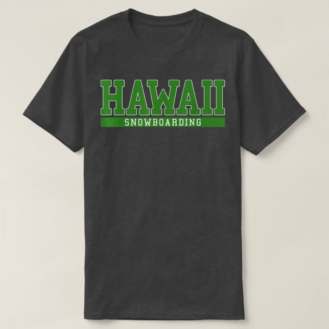 Camiseta Hawaii Snowboard (Frente do Design)