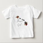 Camiseta Hawaii State Destination Wedding Flower Girl<br><div class="desc">País Russo de Destino do Havaí - Chic Marsala Burgundy Watercolor - Arranjos Florais & Boho Feenas Rapariga de Flor de Casamento - Camisa Tutu - Verifique meu compro para ver toda a coleção de casamentos com este design!</div>