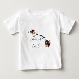Camiseta Hawaii State Destination Wedding Flower Girl