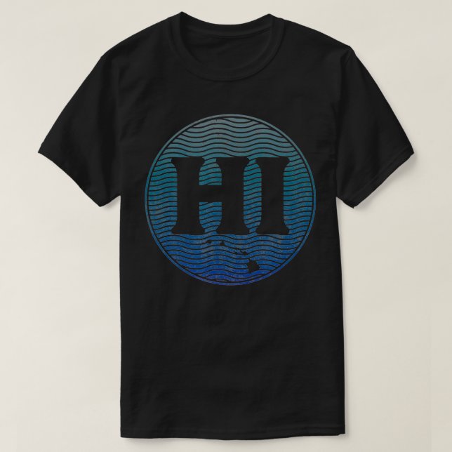 Camiseta Hawaii State Hawaii Islands HI Beach Surfer Oce (Frente do Design)