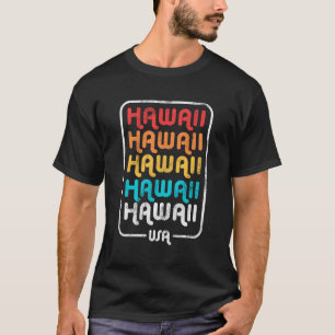 Camiseta Hawaii State Vintage 1970'S Retro