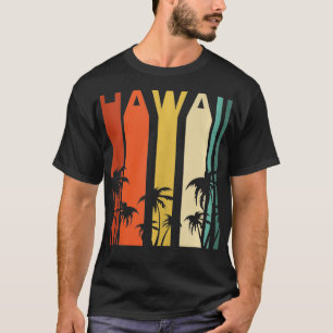 Camiseta Hawaii Surf Beach Vintage Hawaiian Maui Island Par