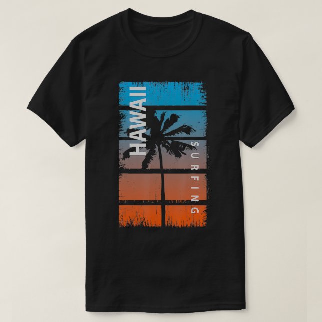 Camiseta Hawaii Surfing (Frente do Design)