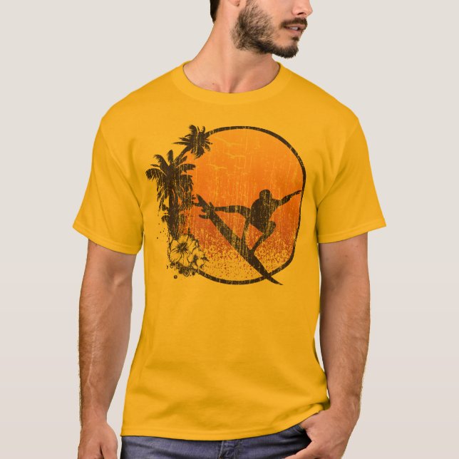 Camiseta Hawaii Surfing Vintage (Frente)