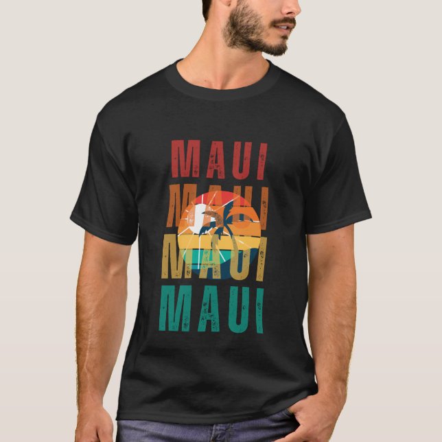 Camiseta Hawaii Tee retro Maui (Frente)