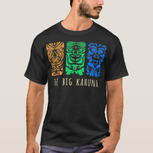 Camiseta Hawaii Tiki Polynésia Grande Kahuna Surfer Retro 