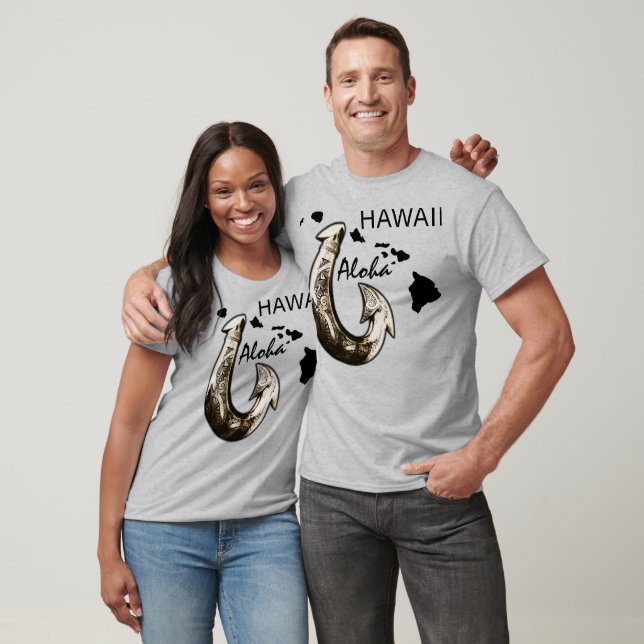 Camiseta Hawaii Tribal Hook ALOHA HAWAII (Unissex)