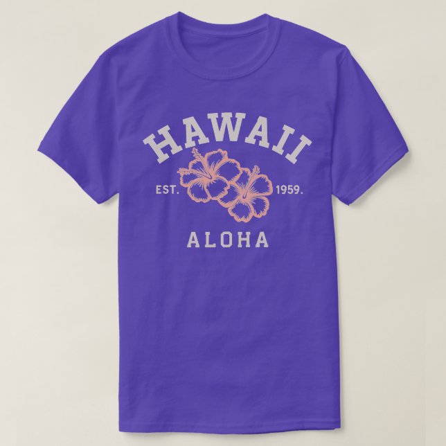 Camiseta Hawaii Vintage Beach Aloha TShirt (Frente do Design)