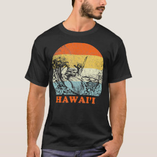 Camiseta Hawaii Vintage Retro Surfing Havaiano Férias