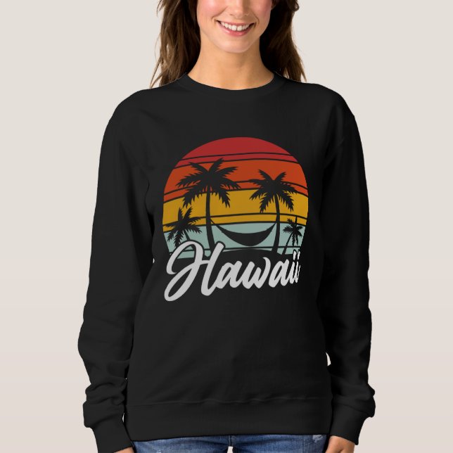 Camiseta Hawaii Vintage Vacation Beach Ocean Summer Hawaii (Frente)