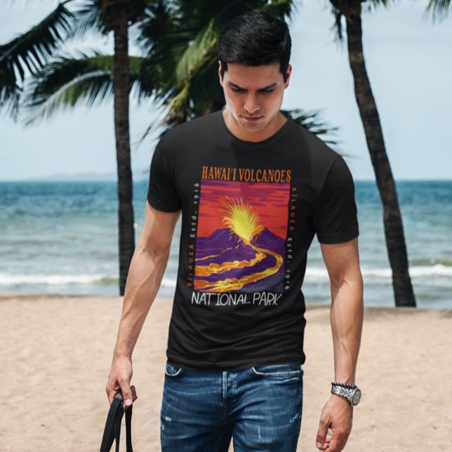 Camiseta Hawaii Volcanoos National Park Vintage se afundou (Criador carregado)