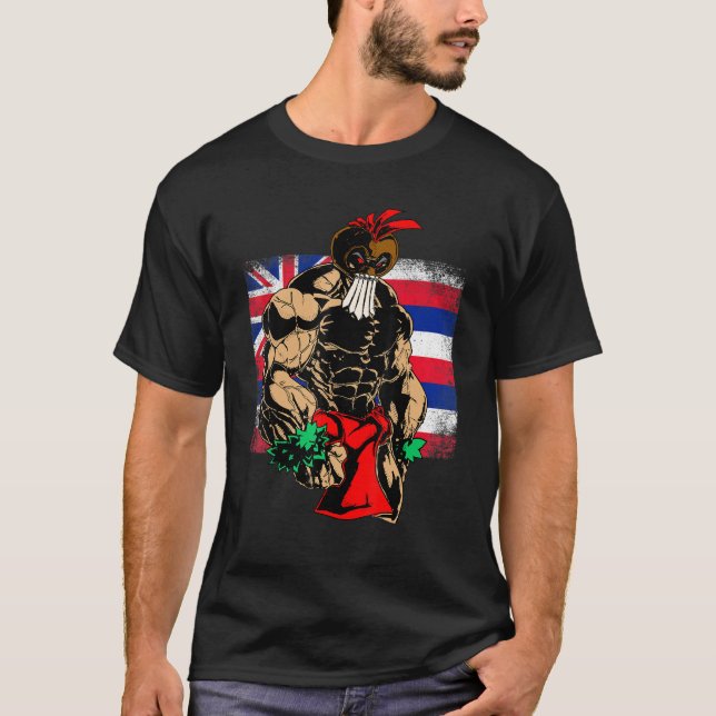 Camiseta Hawaii Warrior Hawaiai Flag Kanaka Maoli Men Wome (Frente)