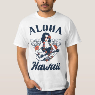 Camiseta Hawaiian aloha desgin, aloha Hawaii