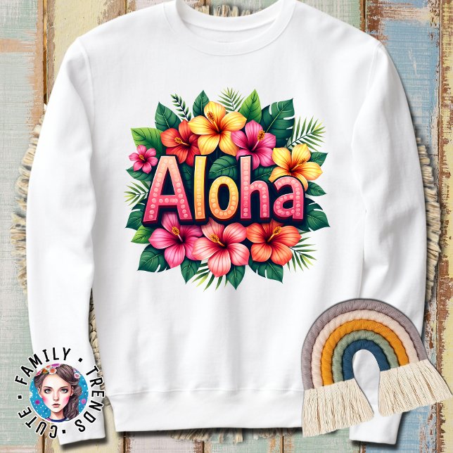 Camiseta Hawaiian Aloha Flower (Criador carregado)