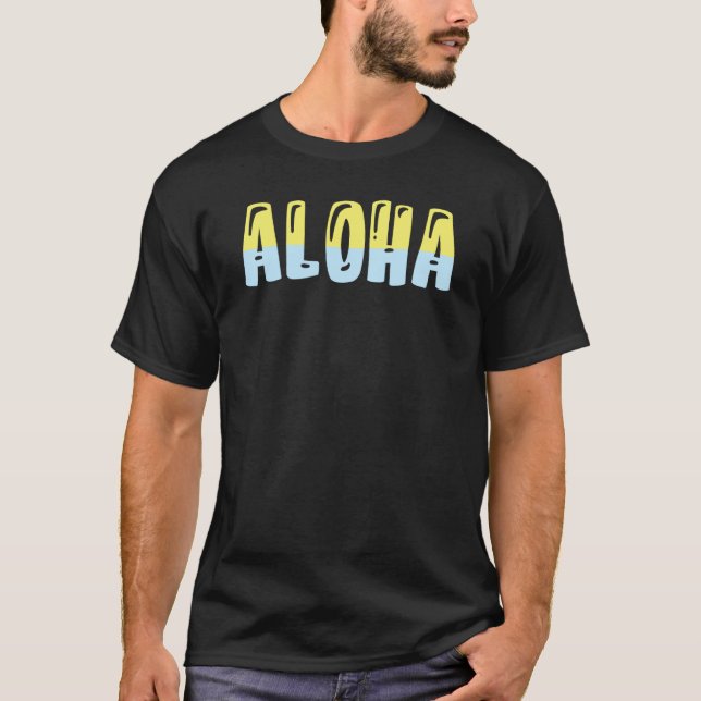 Camiseta Hawaiian Aloha Hawaii Pineapple Tiki (Frente)