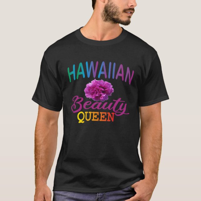 Camiseta Hawaiian Beauty Queen Hawaiian party outfits for w (Frente)
