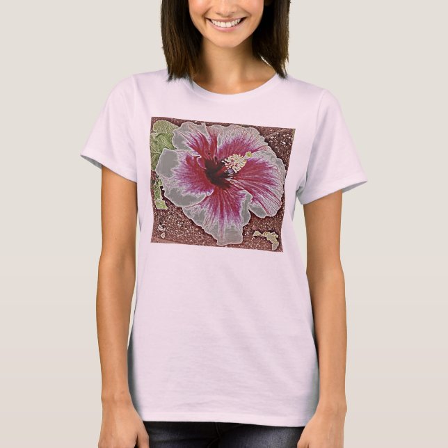Camiseta Hawaiian Hibiscus Tee (Frente)