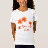 Hawaiian Island Girl Tropical Floral Luau