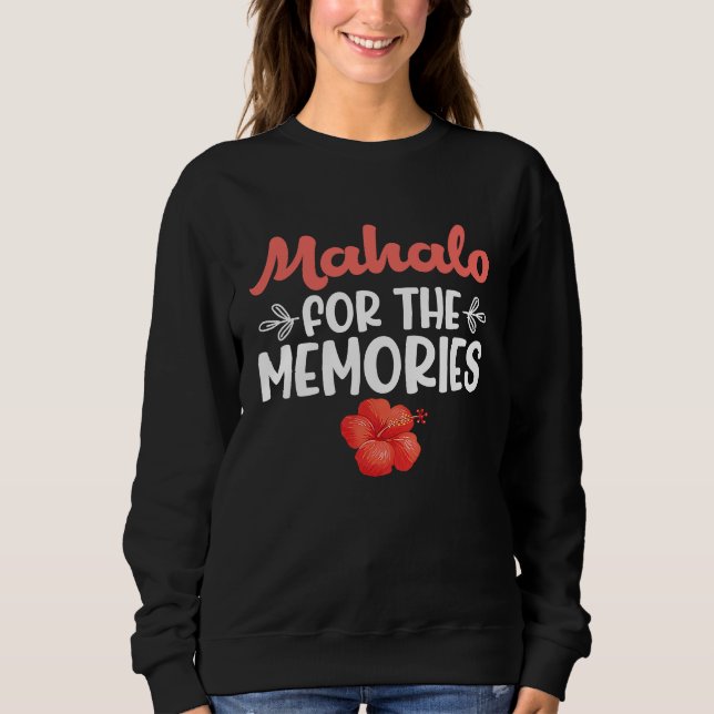Camiseta Hawaiian Mahalo for the Memories Hawaii Pineapple  (Frente)