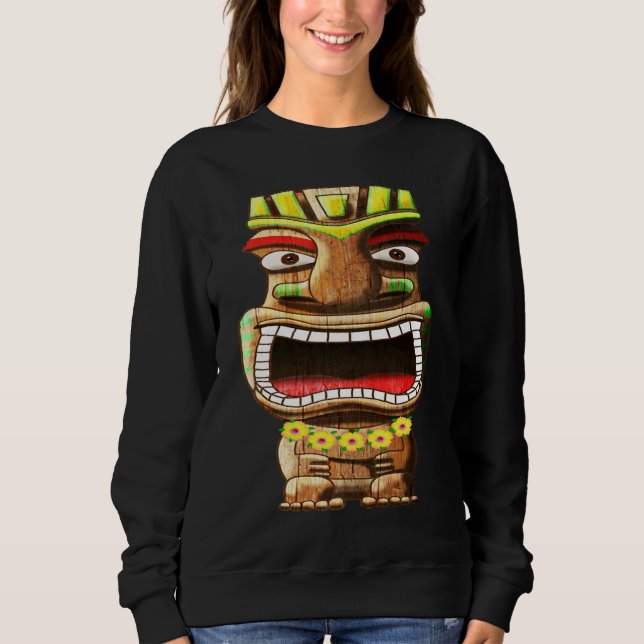 Camiseta Hawaiian Polynesian Tiki Statue (Frente)
