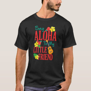 Camiseta Hawaiian Ukulele Uke Diz Aloha Para Meu Pequeno Am