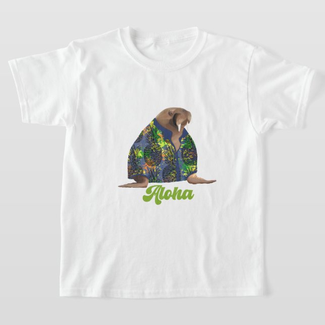Camiseta Hawaiian Walrus - Aloha (Postura )