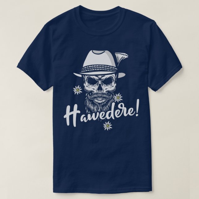 Camiseta Hawedere Hello Bayern Grantler Bavarian Dialect Sa (Frente do Design)