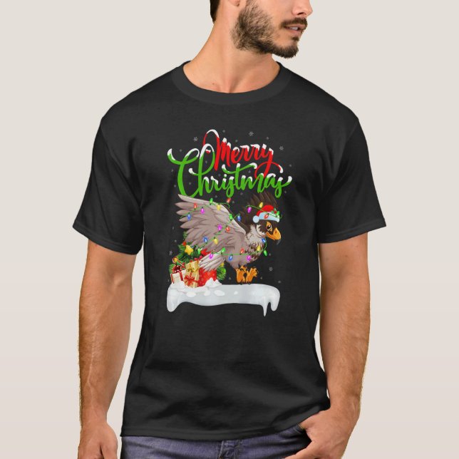 Camiseta Hawk Bird  Xmas Decorations Santa Hawk Christmas (Frente)