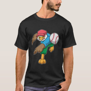 Camiseta Hawk no Baseball com o bastão de Baseball