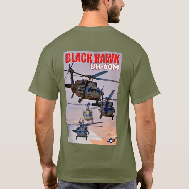 CAMISETA HAWK PRETO UH-60M (Verso)