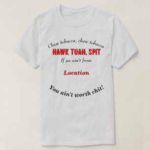 Camiseta Hawk Tuah Personalizado Local Personalizável LT