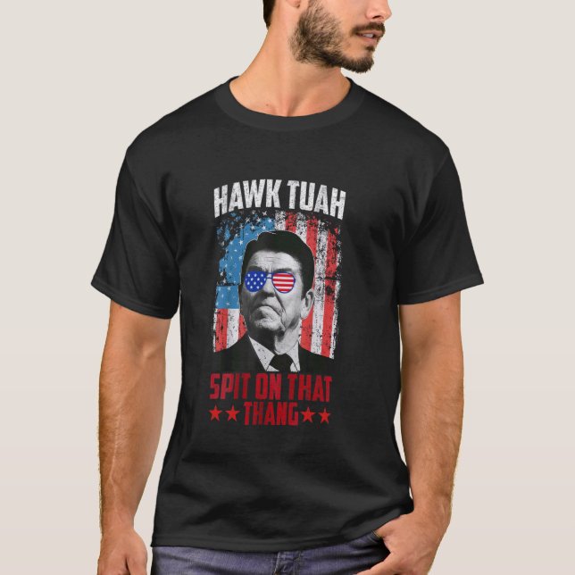 Camiseta Hawk Tush cuspiu naquele candidato presidencial (Frente)
