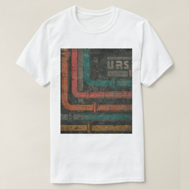 Camiseta Hawkins 85 Underground Retro Sci-Fi – Vin (Frente do Design)