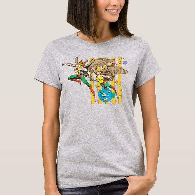 Camiseta Hawkman e HawkWomen (Frente)