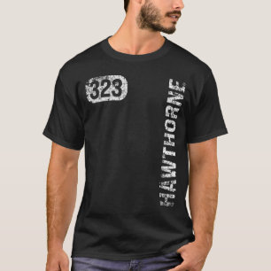 Camiseta Hawthorne California 323 Area Code Retro