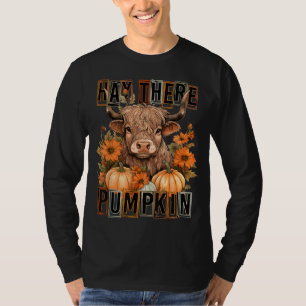 Camiseta Hay Ali Pumkin Highland Cow Fall Autumn Thanksgi