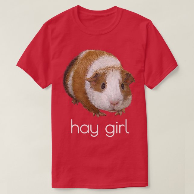 CAMISETA HAY GIRL HEY GIRL DIVERTIU GUINÉ PIG T SHIRT (Frente do Design)