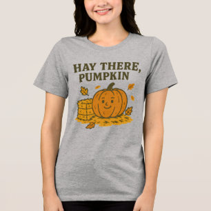 Camiseta Hay There Pumpkin Camisa de Pun Engraça